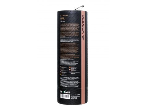 Unrealistic WANAME D-SPLASH HAIL vibrator, silicone, black, 23.8 cm - 9