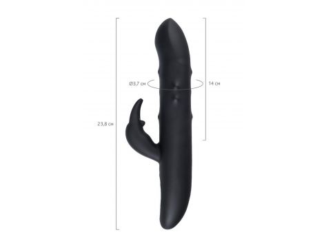 Unrealistic WANAME D-SPLASH HAIL vibrator, silicone, black, 23.8 cm - 12