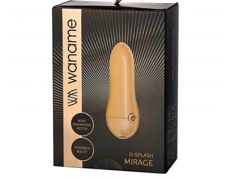 Stymulator łechtaczki Mirage WANAME DSPLASH złoty USB 9 cm