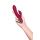 Vibrator with clitoral stimulator L'EROINA by TOYFA Sangra, silicone, burgundy, 20.5 cm