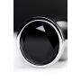 Silver anal plug TOYFA Metal with black round-shaped gem - 7