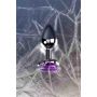 Korek analny srebrny Metal by TOYFA z fioletowym sercem 7 cm - 9