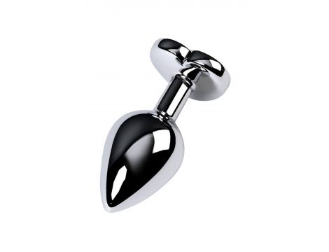 Korek analny metalowy TOYFA z czerwonym kryształkiem 8 cm - 5