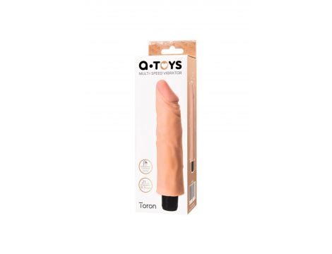 Wibrator realistyczny A TOYS TPE 19 cm - 3