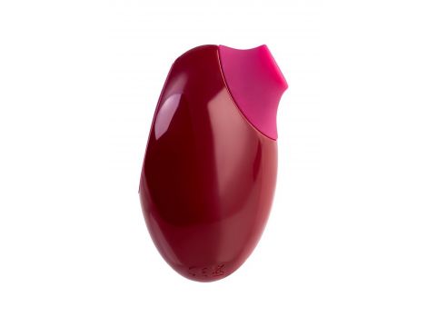 Stymulator próżniowy Myrty bordowy USB 9,8 cm - 2