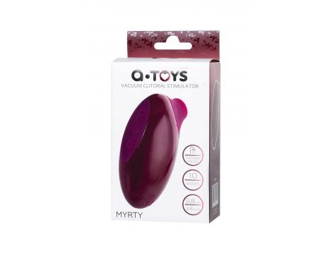 Stymulator próżniowy Myrty bordowy USB 9,8 cm - 9