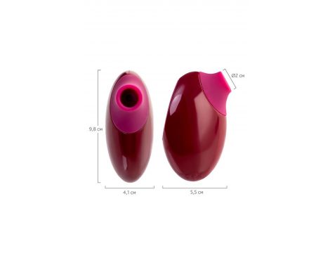 Stymulator próżniowy Myrty bordowy USB 9,8 cm - 11