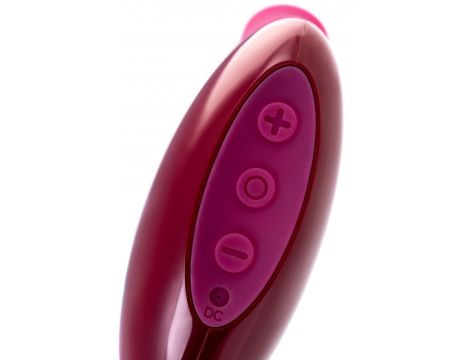Stymulator próżniowy Myrty bordowy USB 9,8 cm - 10
