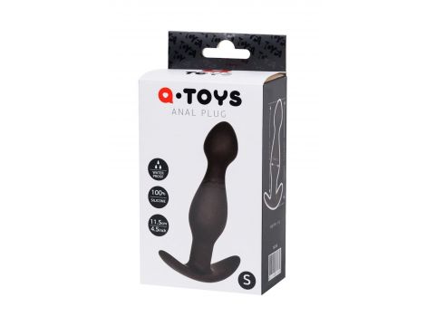Korek analny silikonowy A Toys czarny S 11,5 cm - 3