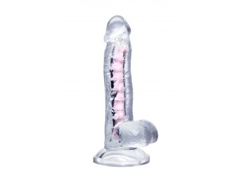Elastyczne dildo A Toys Paret przezroczyste 18 cm