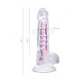 Elastyczne dildo A Toys Paret przezroczyste 18 cm - 9