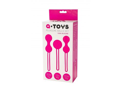 A-TOYS, Set of vaginal balls, 7,9 cm, silicone, diameter 3-3,2 cm - 9