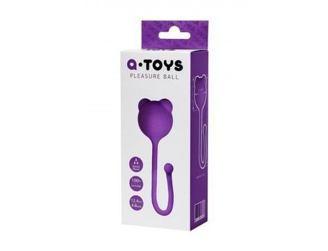Kulki waginalne silikonowe AToys fioletowe 12 cm - 3