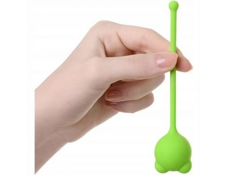 Kulki waginalne silikonowe A Toys zielone 12 cm