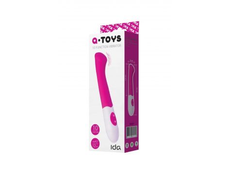Wibrator silikonowy Ida A Toys różowy 19 cm - 8