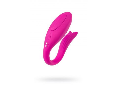A-TOYS Vibrator for couples Dolphy, silicone, pink, 9.6 cm