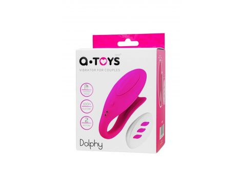 A-TOYS Vibrator for couples Dolphy, silicone, pink, 9.6 cm - 11