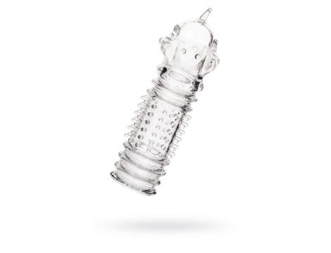 A-TOYS, Penis Sleeve, TPR, Transparent, 15.3 cm - 3