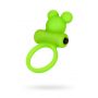 Cock ring A-Toys with vibro bullet; green - 2