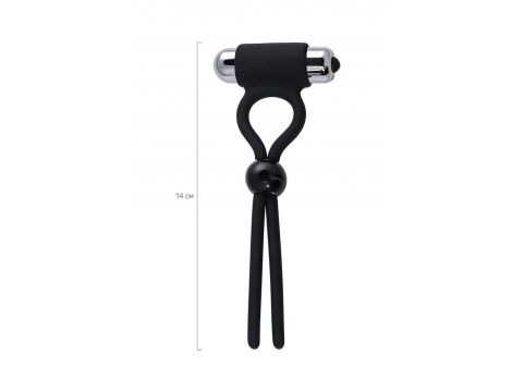 A-Toys Erection enhancing lasso Ect , black, silicone, 14cm - 6