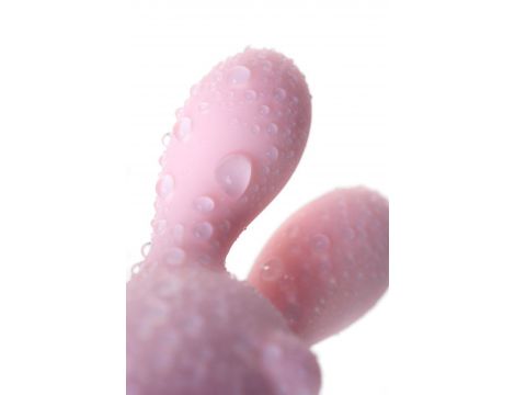 JOS VITA Wibrujące jajko na palec z nakładką, pudrowy róż, silikon 8,5 cm - 12