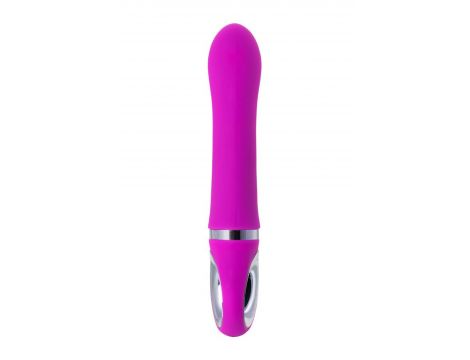 JOS JOLY, Vibrator with clitoral stimulator with WOW mode, silicone, fuchsia, 19.6 cm