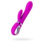 JOS JOLY, Vibrator with clitoral stimulator with WOW mode, silicone, fuchsia, 19.6 cm - 3