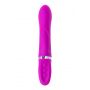 JOS JOLY, Vibrator with clitoral stimulator with WOW mode, silicone, fuchsia, 19.6 cm - 4