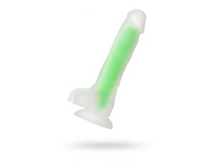 Dildo żelowe świecące Beyond by Toyfa Clark Glow zielone 16,5cm