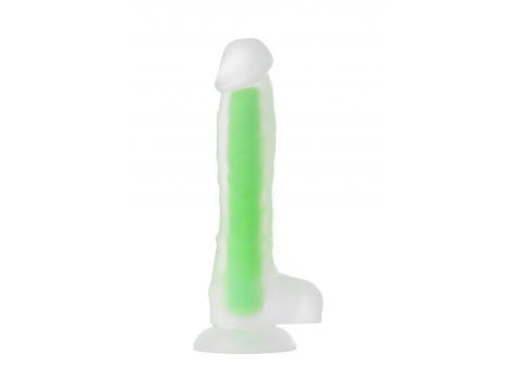 Dildo żelowe świecące zielone 13cm Beyond by Toyfa - 3