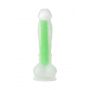 Dildo żelowe świecące zielone 13cm Beyond by Toyfa - 2