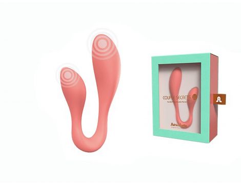 Wibrator podwójny Couple Secrets II Adrien Lastic z aplikacją USB - 6