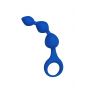 Plug/kulki-Dildo Silic. Triball. Amuse-G. Blue - 2