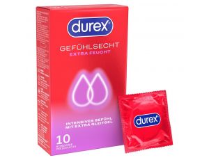 Durex Gefühlsech Xtra feucht 10