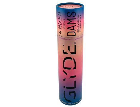 Chusteczki lateksowe GLYDE Mix 4 smaki