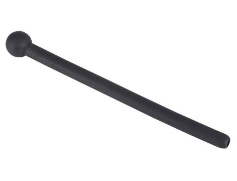 Penis plug Piss Play silikonowy Penisplug czarny 11,8 cm - 3