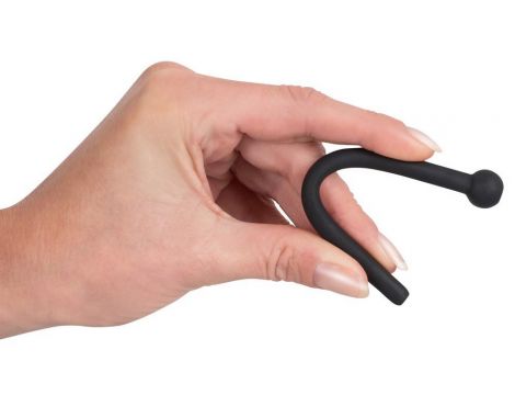 Penis plug Piss Play silikonowy Penisplug czarny 11,8 cm - 7