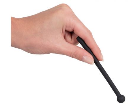 Penis plug Piss Play silikonowy Penisplug czarny 11,8 cm - 5