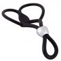 Pierścień erekcyjny You2Toys silikonowy z pierścieniami jąder 13 cm czarny - 3