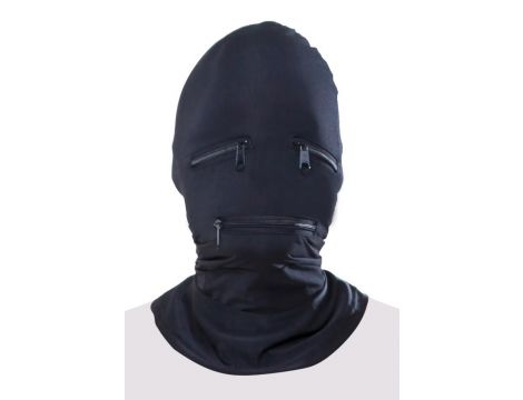 FFS Zipper Face Hood Black - 6