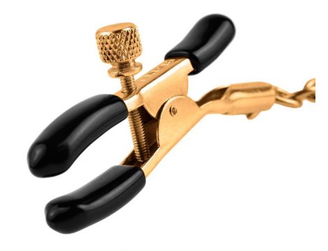 FFS Gold Chain Nipple Clamps