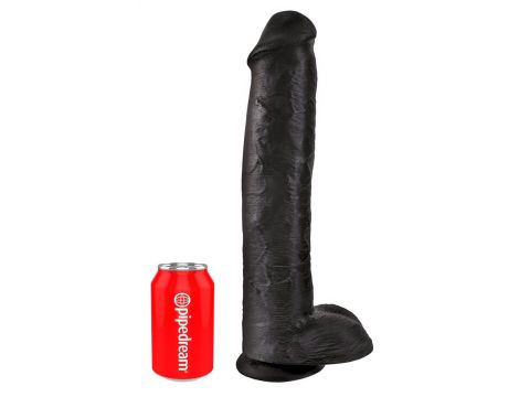 King Cock 15" Cock w Balls Dar