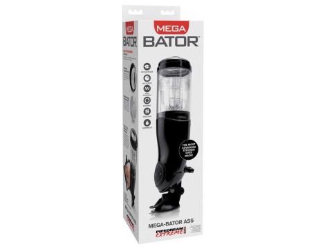 PET Mega-Bator Ass Black/Clear - 8