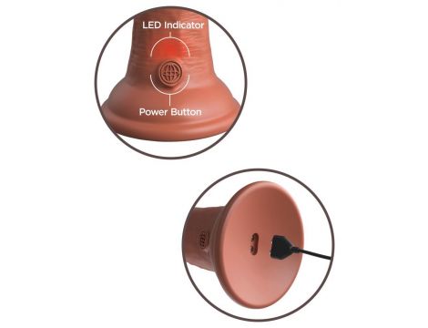 KCE 6 DD Vibrating Cock Tan
