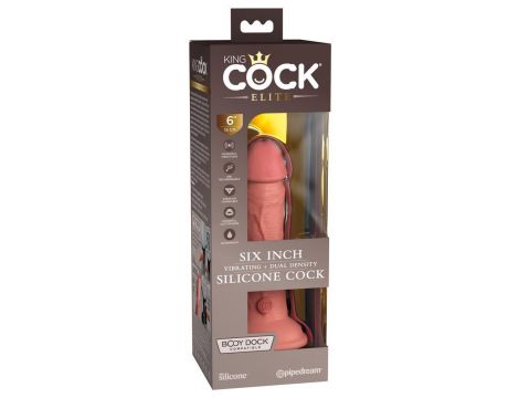 KCE 6 DD Vibrating Cock Tan - 7