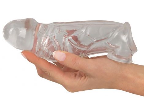 Przedłużka na penisa Crystal Clear TPE 19,2 cm - 2