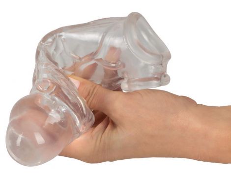 Przedłużka na penisa Crystal Clear TPE 19,2 cm - 5