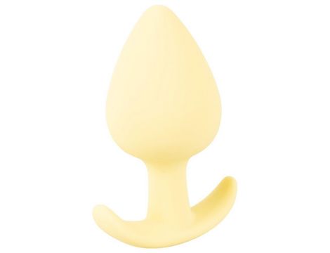 Korek analny Cuties żółty silikonowy 6,5 cm - 4