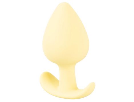 Korek analny Cuties żółty silikonowy 6,5 cm - 2