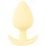 Korek analny Cuties żółty silikonowy 6,5 cm - 2